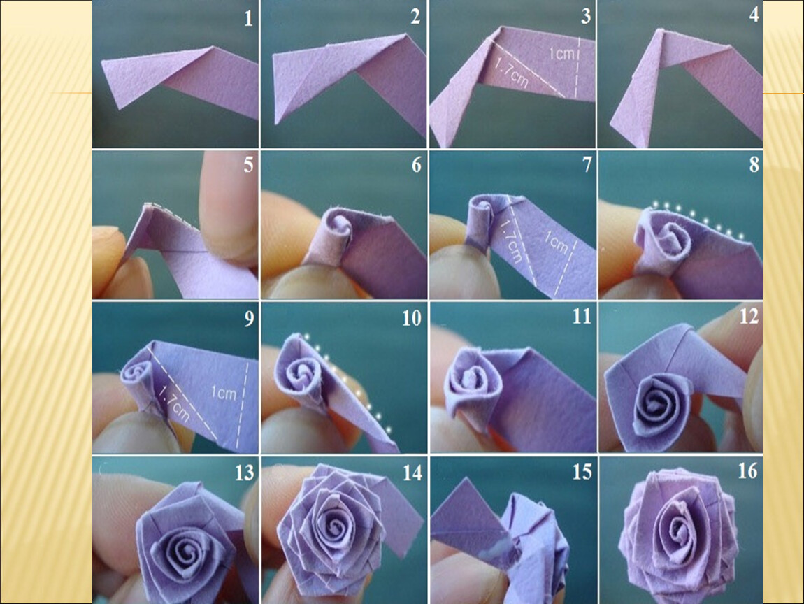 Как сделать розочки из бумаги своими руками