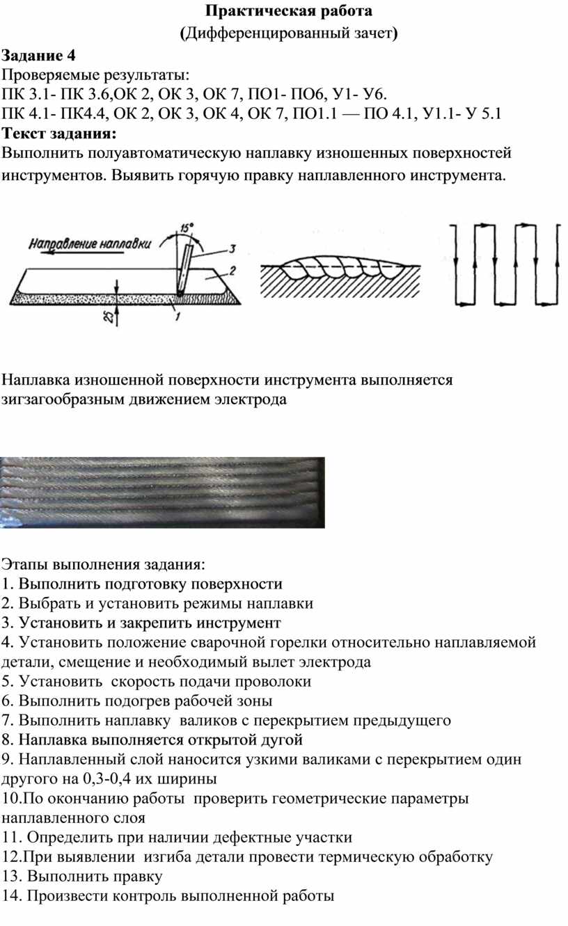 Дифференцированный зачет по ОПОП СПО по профессии 15.01.05 Сварщик