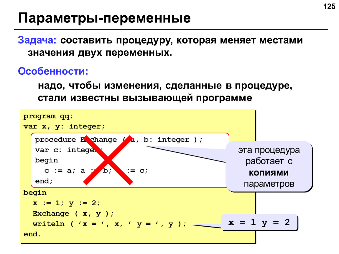Параметр переменной. Параметры переменных. Параметр переменная. Параметры-значения и параметры-переменные. Параметр переменная в Паскале.
