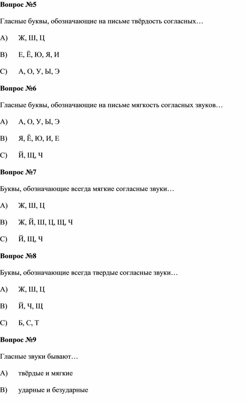 Тест по Обучению грамоте 1 класс на тему 