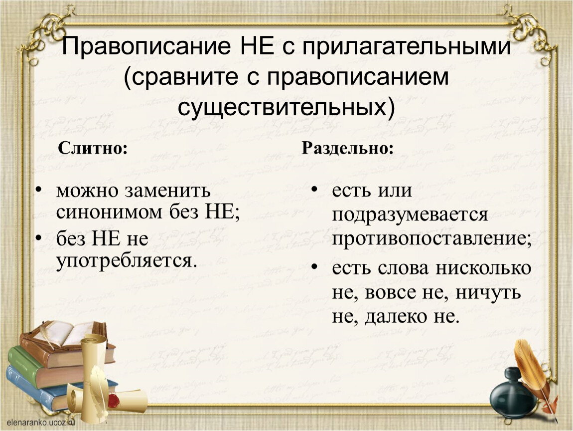 Можно заменить синонимом. Правописание не с прилагательными. Правописание ни с прилагательными. Правописани ене с приоагательнымми. Правописание существительных с не.