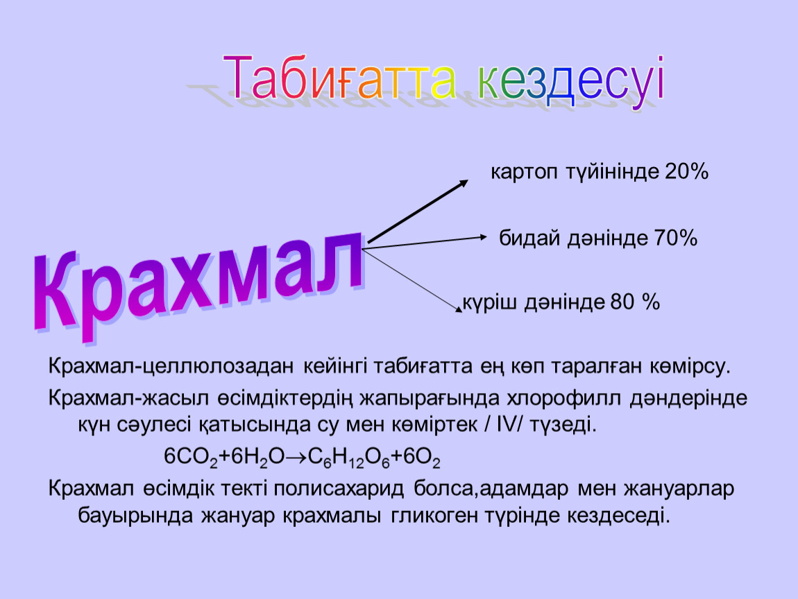 Крахмал химия презентация