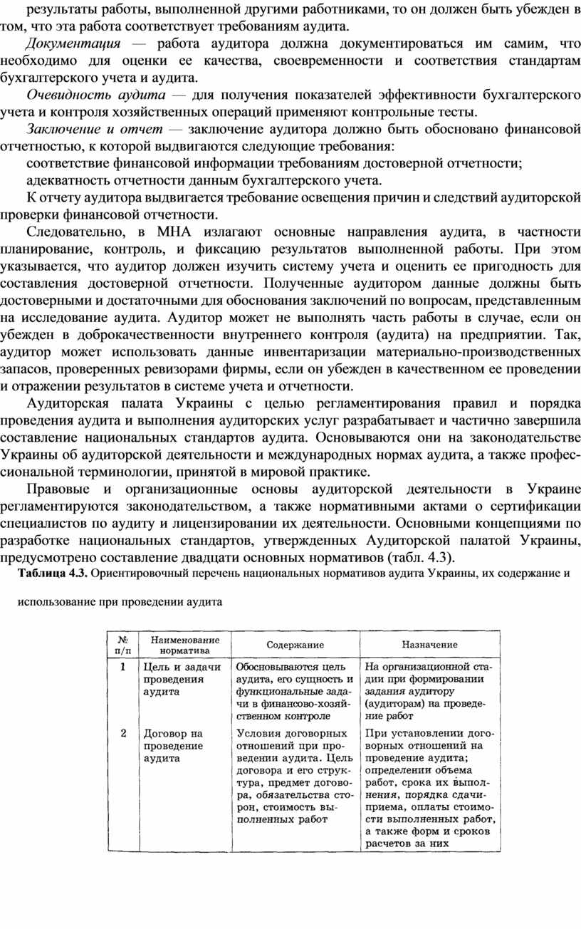 Контрольная работа: Аудиторская палата Украины. Документальное оформление аудита