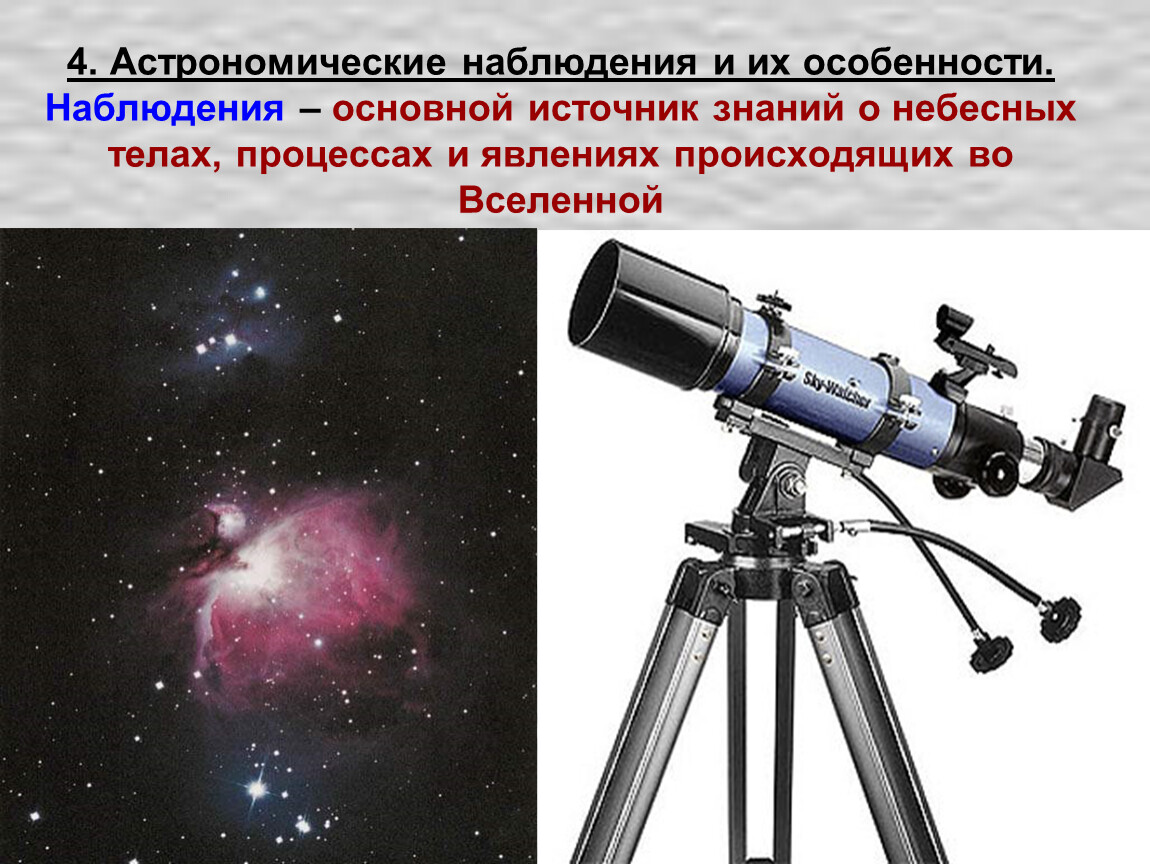 Физические методы исследования в астрономии презентация