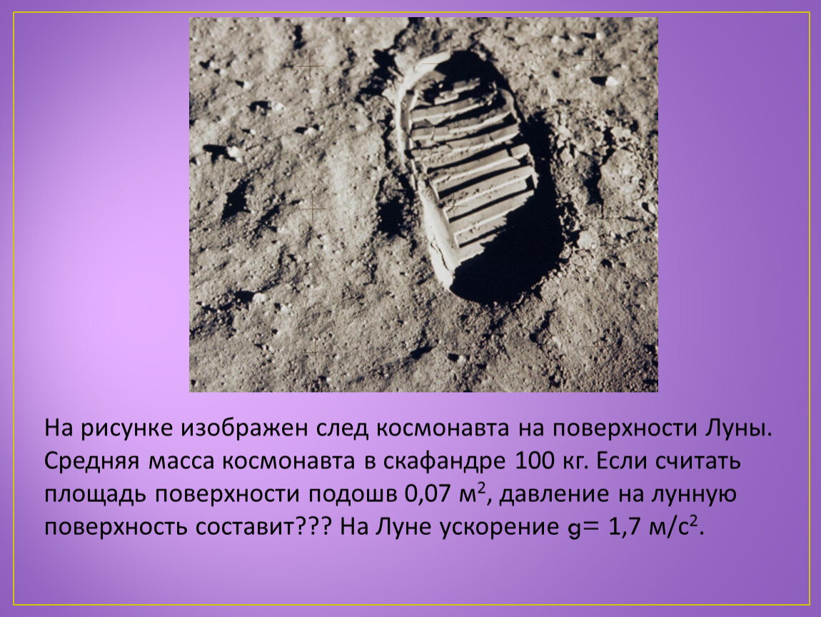 След игольчатый скафандр. На рисунке изображен след Космонавта на поверхности Луны. Следы Космонавтов на Луне. След Космонавта. Давление на поверхности Луны.