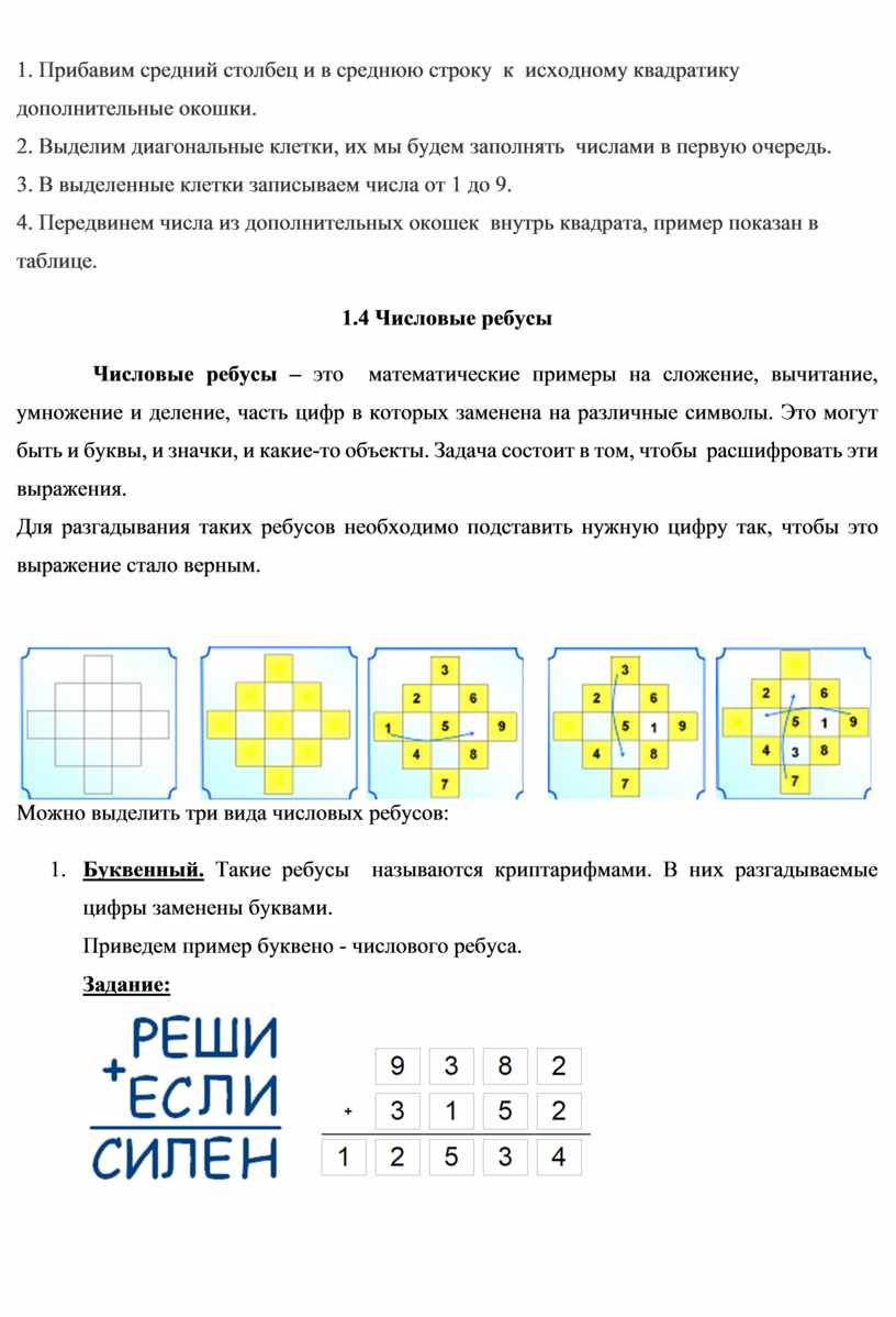 Числовые забавы проект