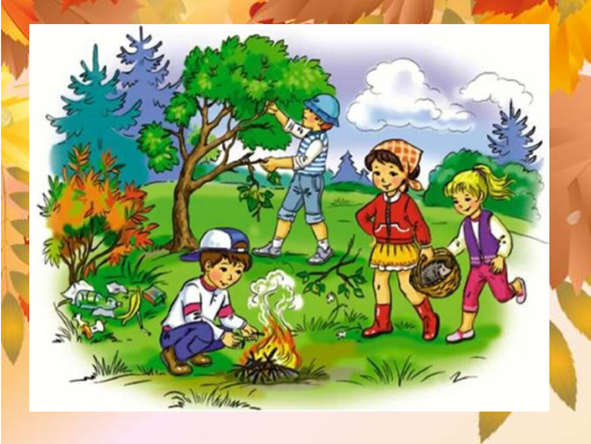Почему природа друг. Безопасность в лесу для детей. Безопасность на природе для детей в картинках. Безопасность в лесу для детей рисунки. Лес рисунок для детей.