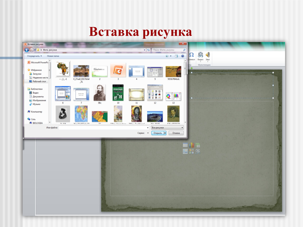 Как вставить картинки в презентацию powerpoint из интернета