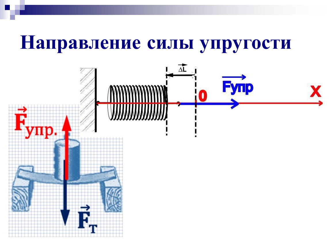 Направление силы упругости рисунок. Направление силы упругости. Сила упругости точка приложения и направление. Направление силы упругости в физике 7 класс. Как определить направление силы упругости.