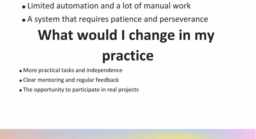 Limited automation and a lot of manual work