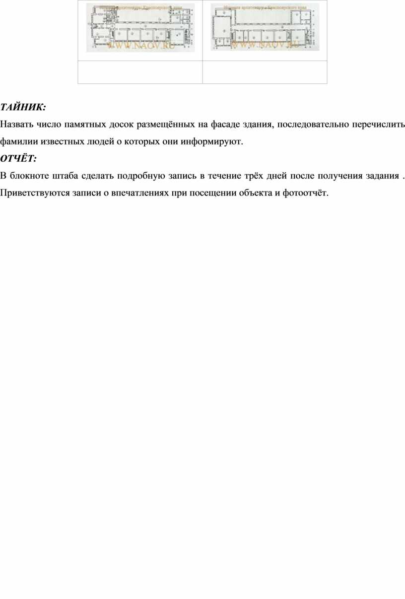 ТАЙНИК: Назвать число памятных досок размещённых на фасаде здания, последовательно перечислить фамилии известных людей о которых они информируют