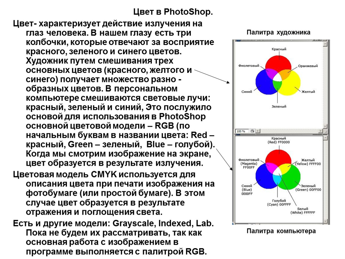 Как смешать цвета в фотошопе на рисунке