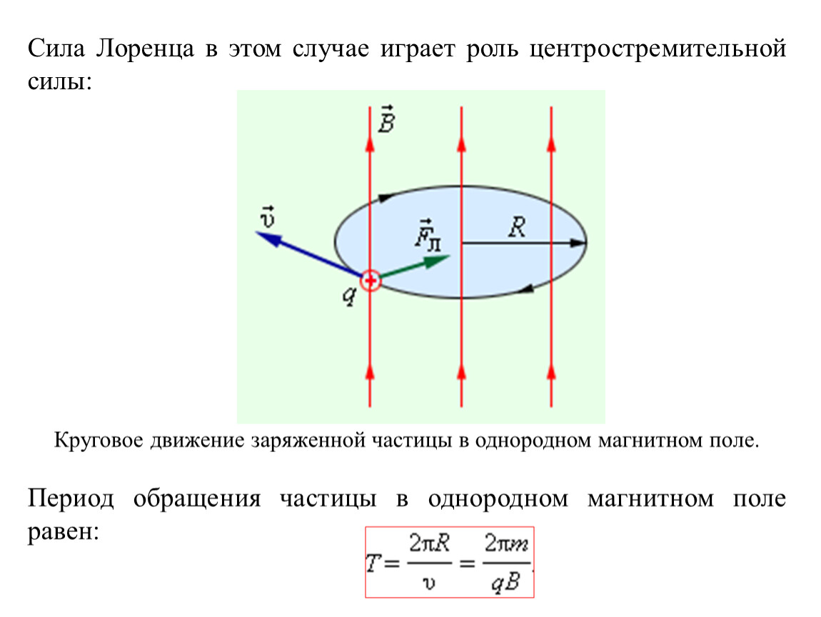 В однородном поле перпендикулярно. Сила Лоренца движение по кругу. Сила Лоренца движение по окружности. Сила Лоренца центростремительная сила. Сила Лоренца равна центростремительной силе.