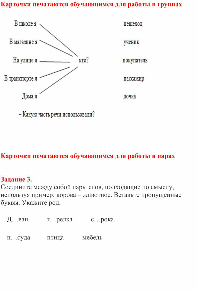 Урок по русскому языку в 3 классе по теме 