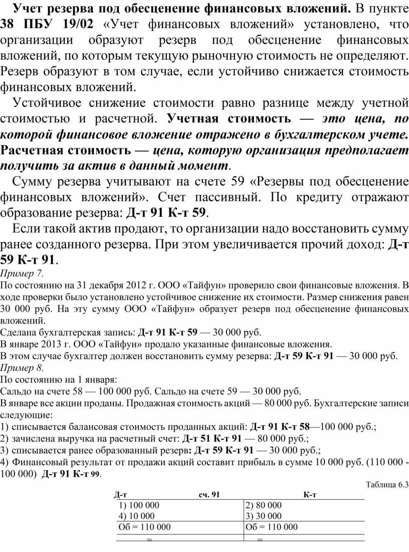 Создание резерва под обесценение тмц в 1с 8