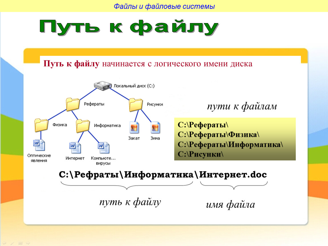 3 путь к файлам