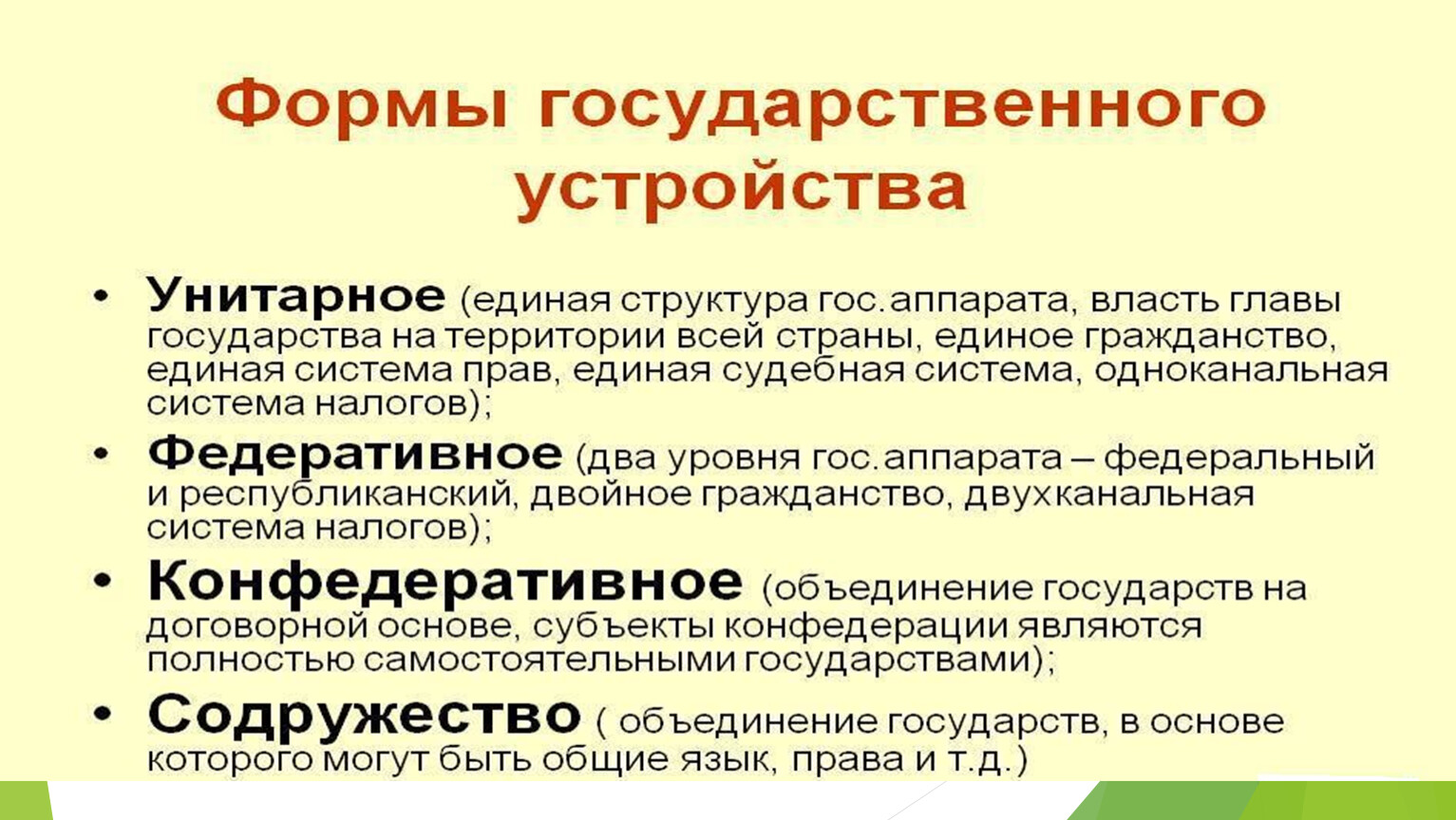 Государственное устройство 9 класс. Национально-государственное устройство.