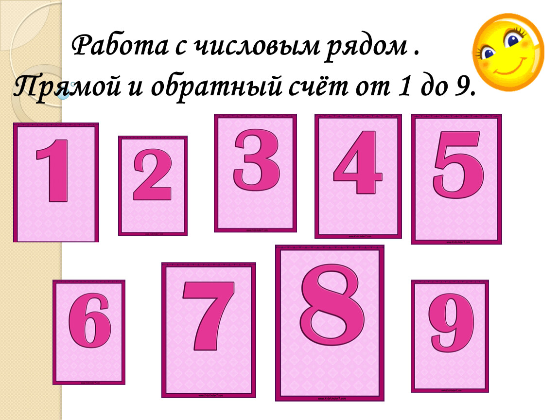 Число и цифра 8,9. Образование числа 8,9»