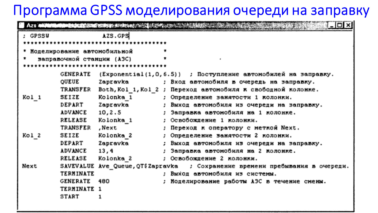 Текст программы разговорный