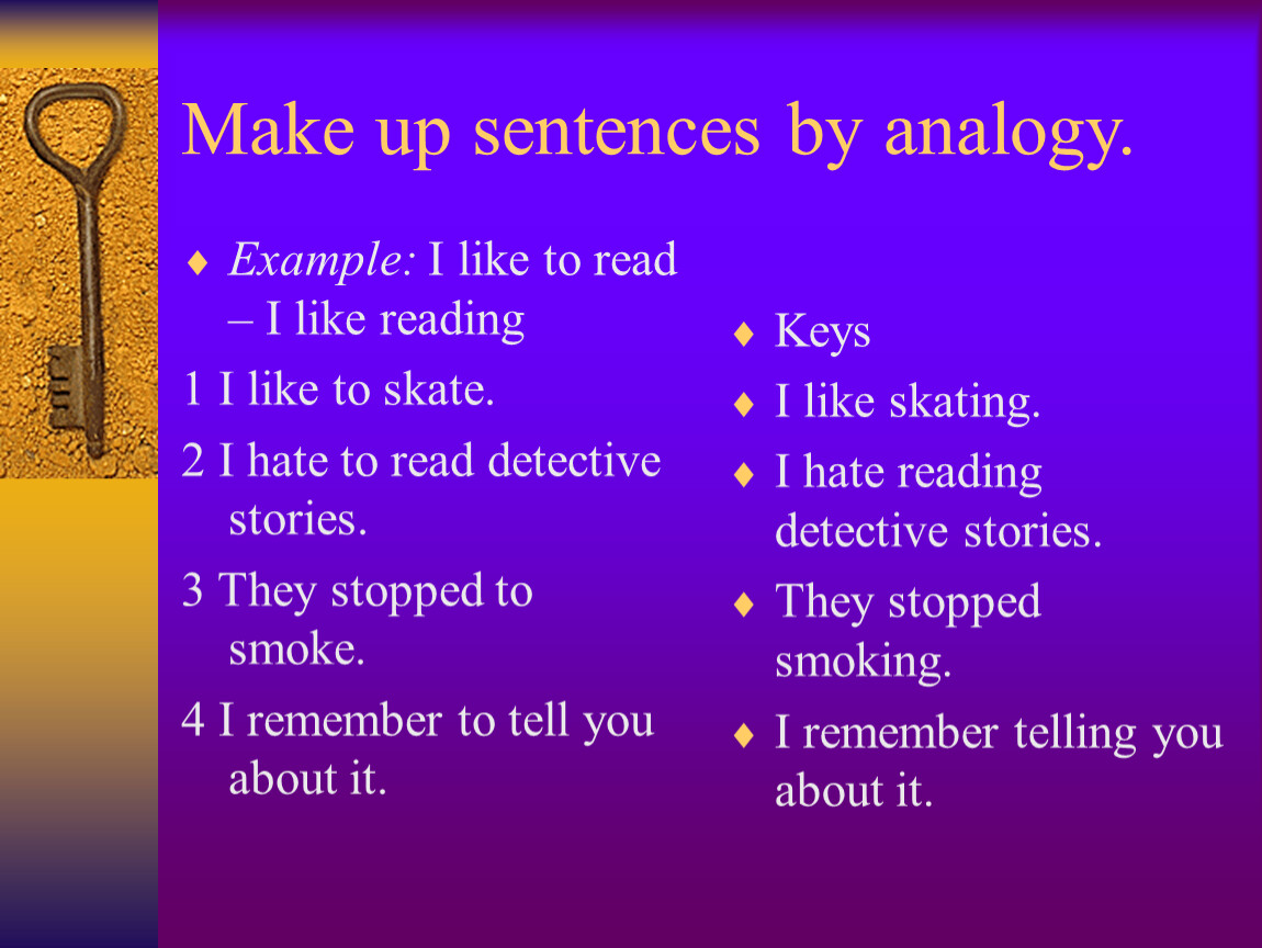 End up the sentences. Gerund презентация. Make up sentences. I like герундий. Make up sentences 5 класс.