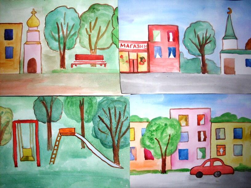 Разработка урока по изобразительному искусству и художественному труду на тему "Искусство на улицах нашего города"(3 класс)
