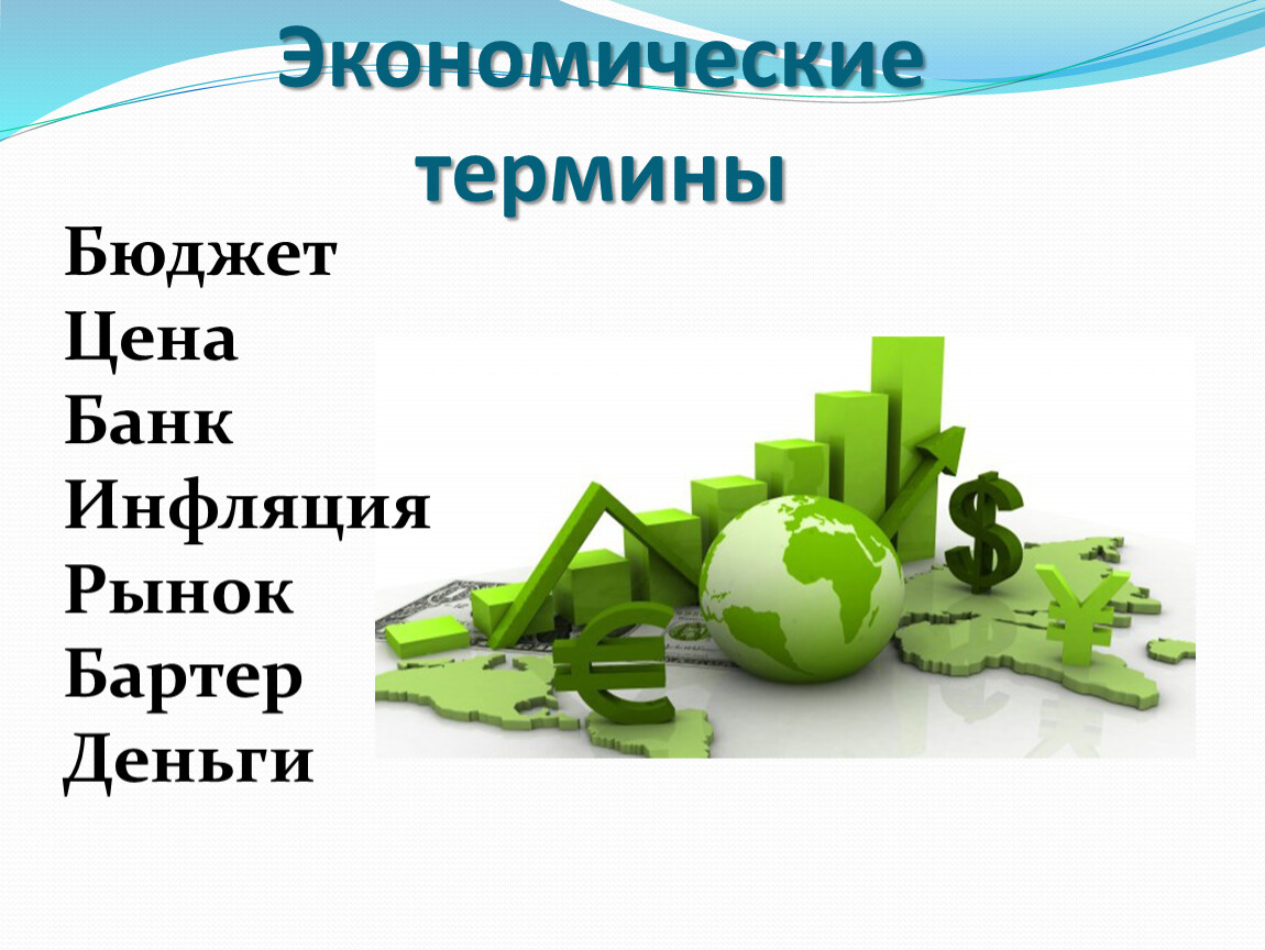 Экономические термины Бюджет Цена