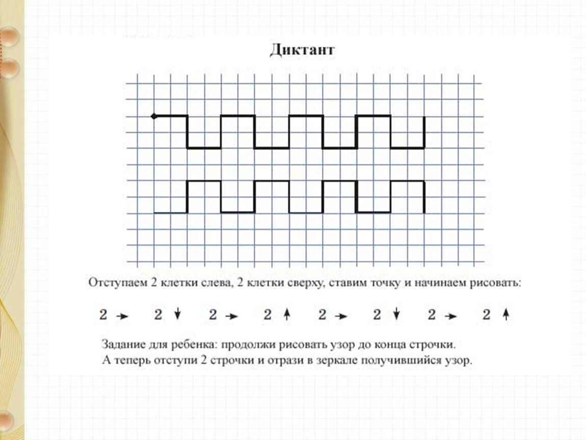 Цифра 4 на две клетки рисунок