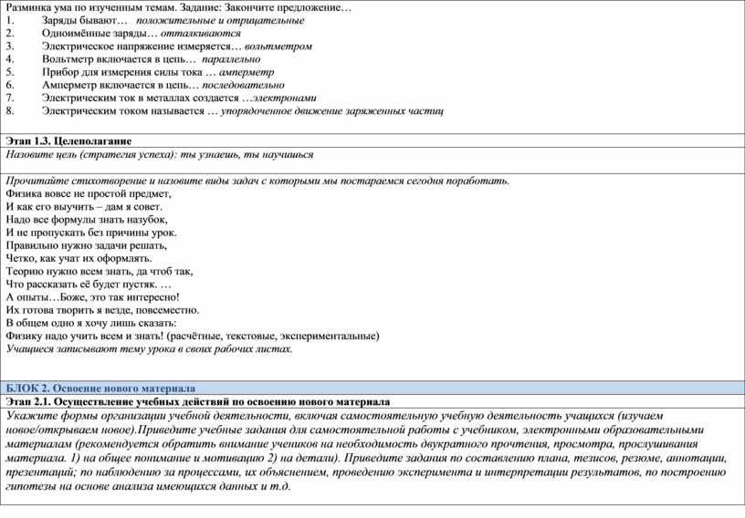 Разминка ума по изученным темам