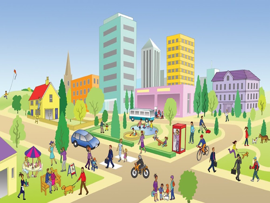 Включи простые города. Дети в городе. Изображение города для детей. Иллюстрация города для детей. Иллюстрации улиц города для детей.