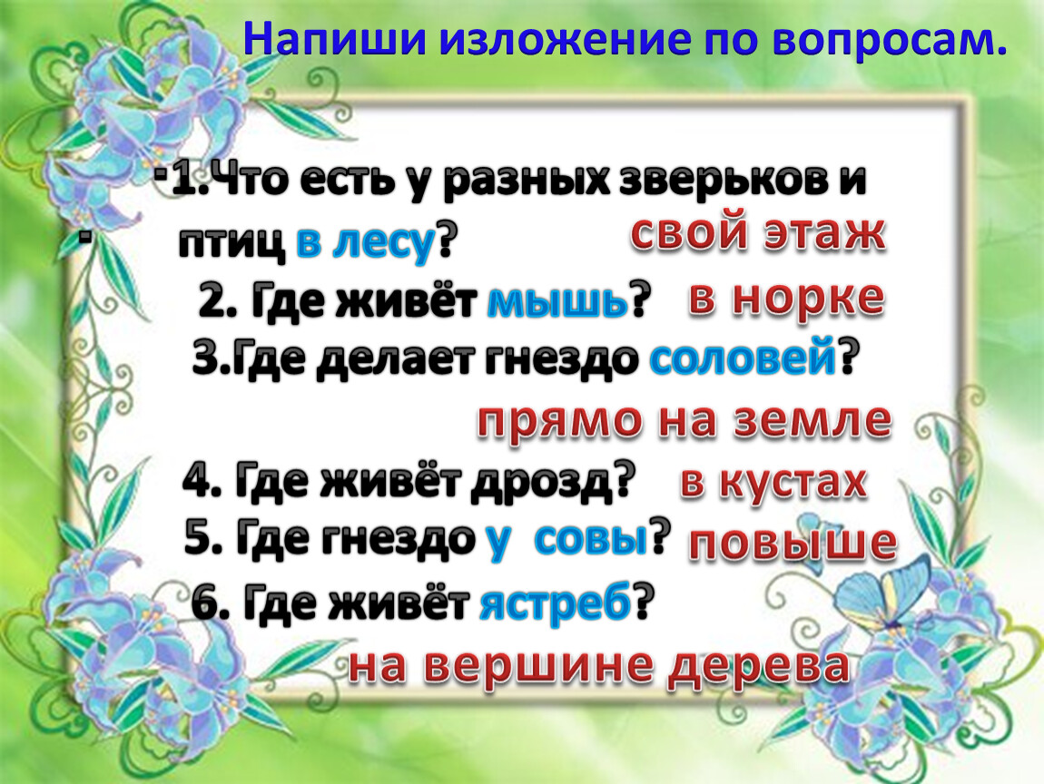 Изложение особых. Этажи в лесу изложение. Изложение этажи леса. Этажи в лесу изложение 2 класс. У птиц и зверьков в лесу есть свои этажи.