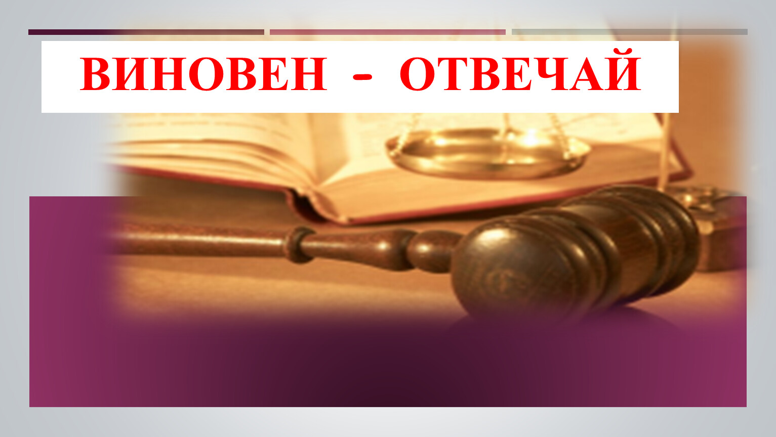 Виновен отвечай обществознание 7 класс презентация урока