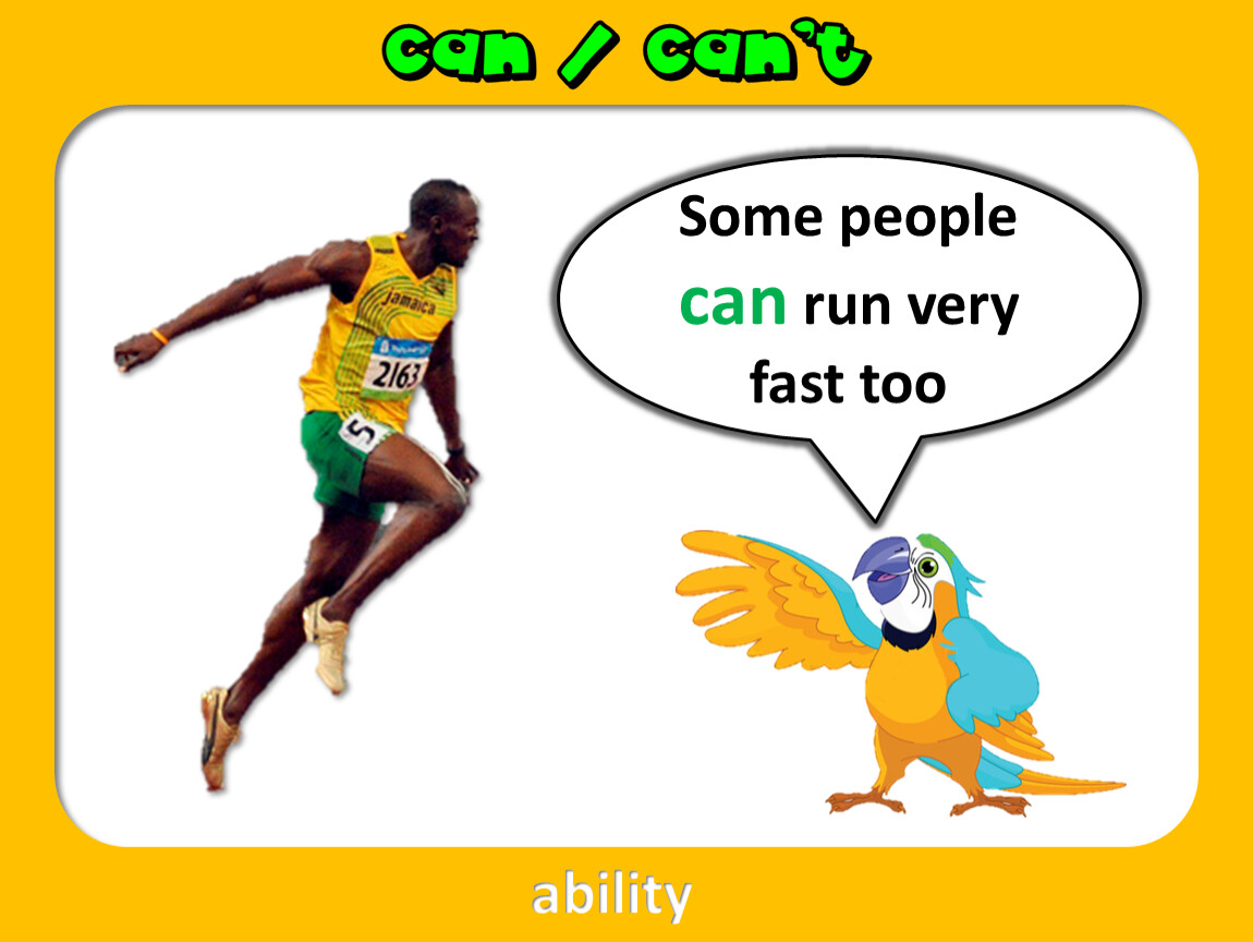 He to run very fast too. I can Run. Can you Run. We can Run. He to Run very fast.