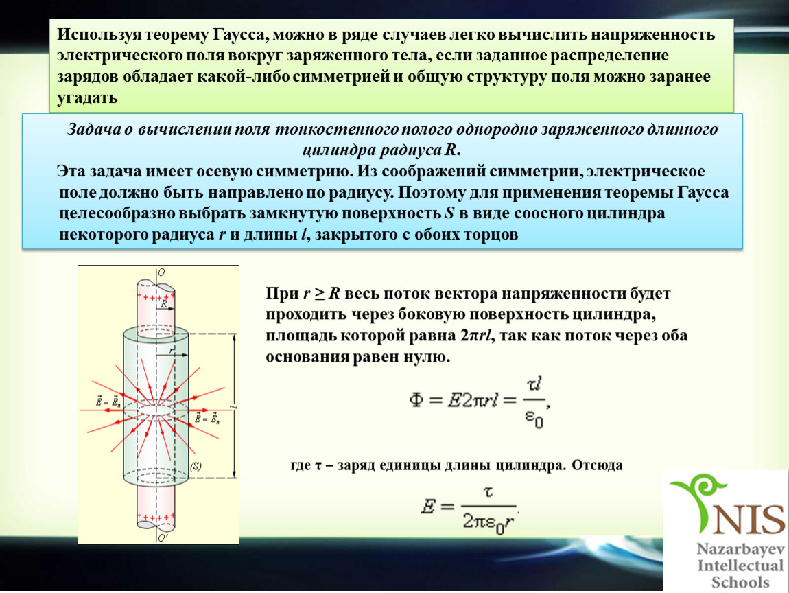 На рисунке изображено сечение заряженного металлического тела имеющего внутри замкнутую полость