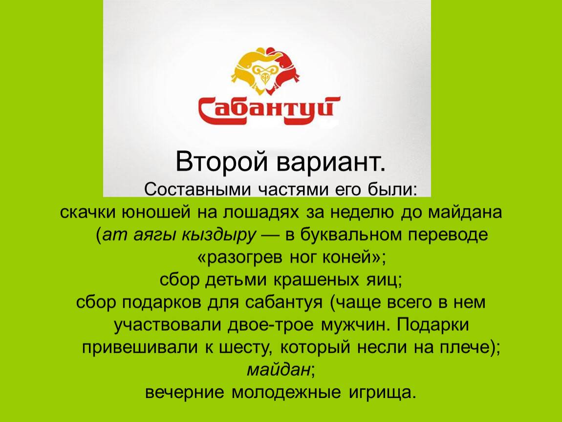 Карта сабантуй