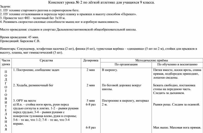 План конспект части. План конспект по легкой атлетике для студентов. План конспект урока по легкой атлетике 1-4 класс. План конспект легкой атлетике для 5 класса. Конспект тренировки по легкой атлетике.