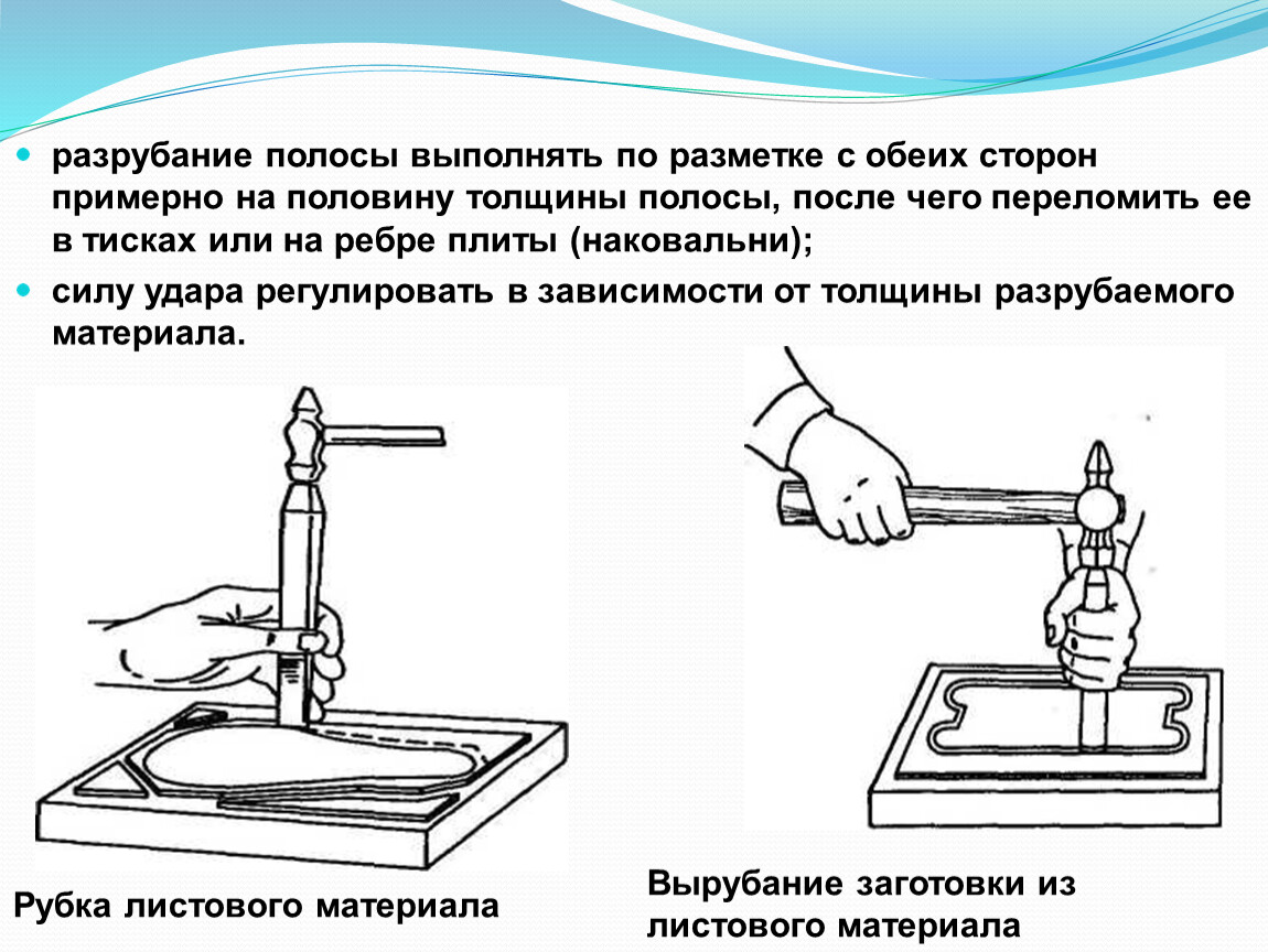 Презентация рубка металла