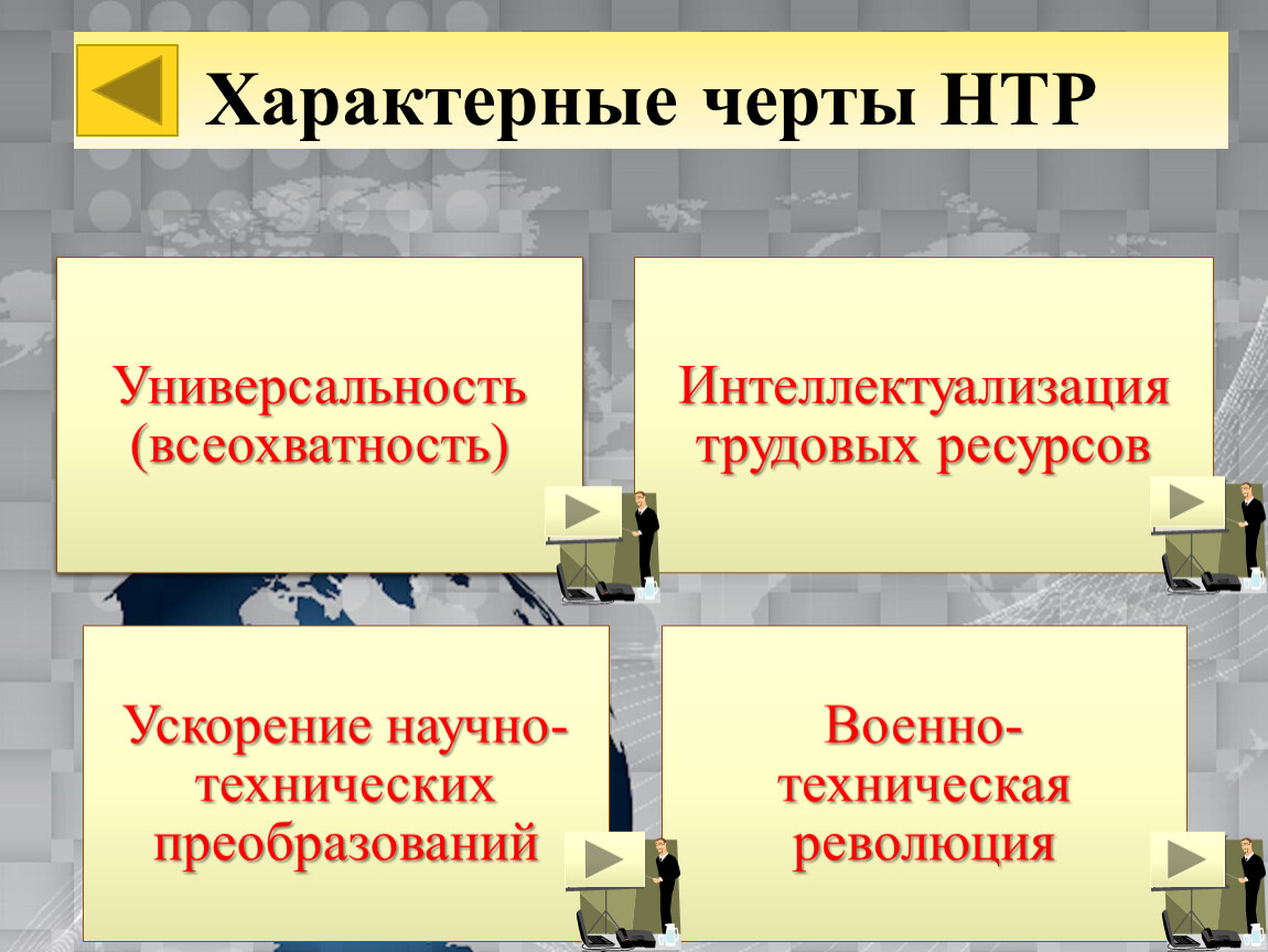 Выделите черту наиболее характерную для нтр