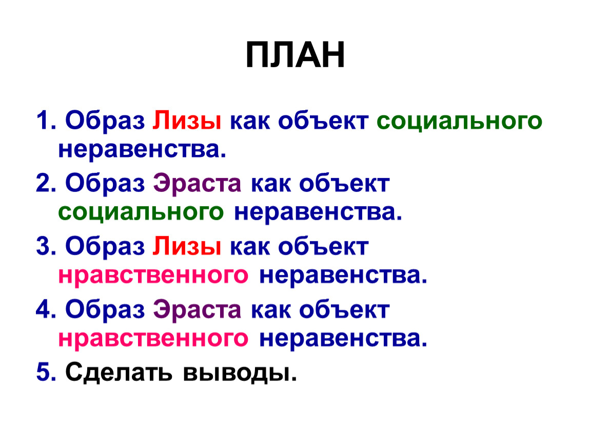 Сочинение образ лизы. Образ Лизы план сочинения.