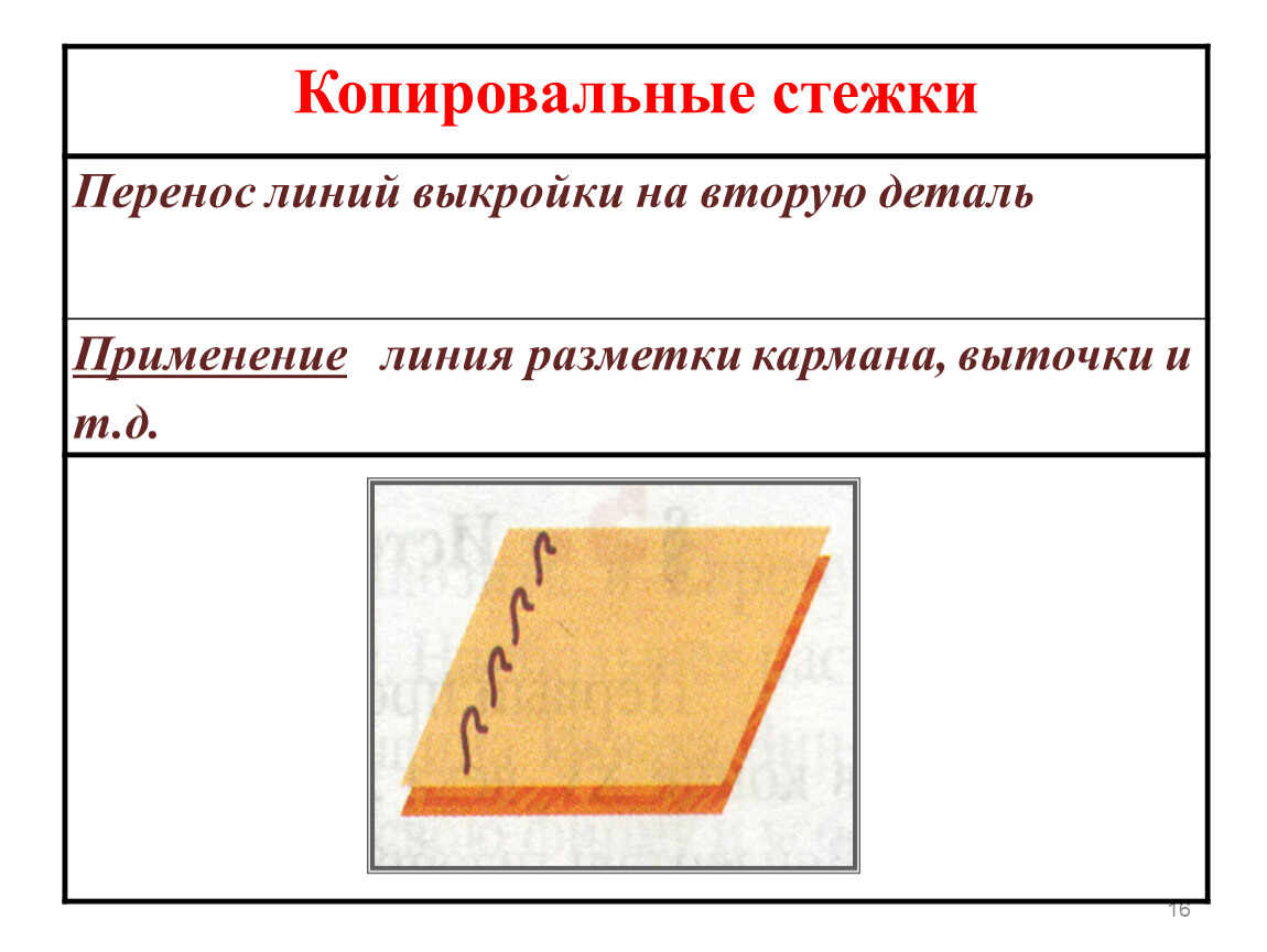 Копировальные стежки на юбке