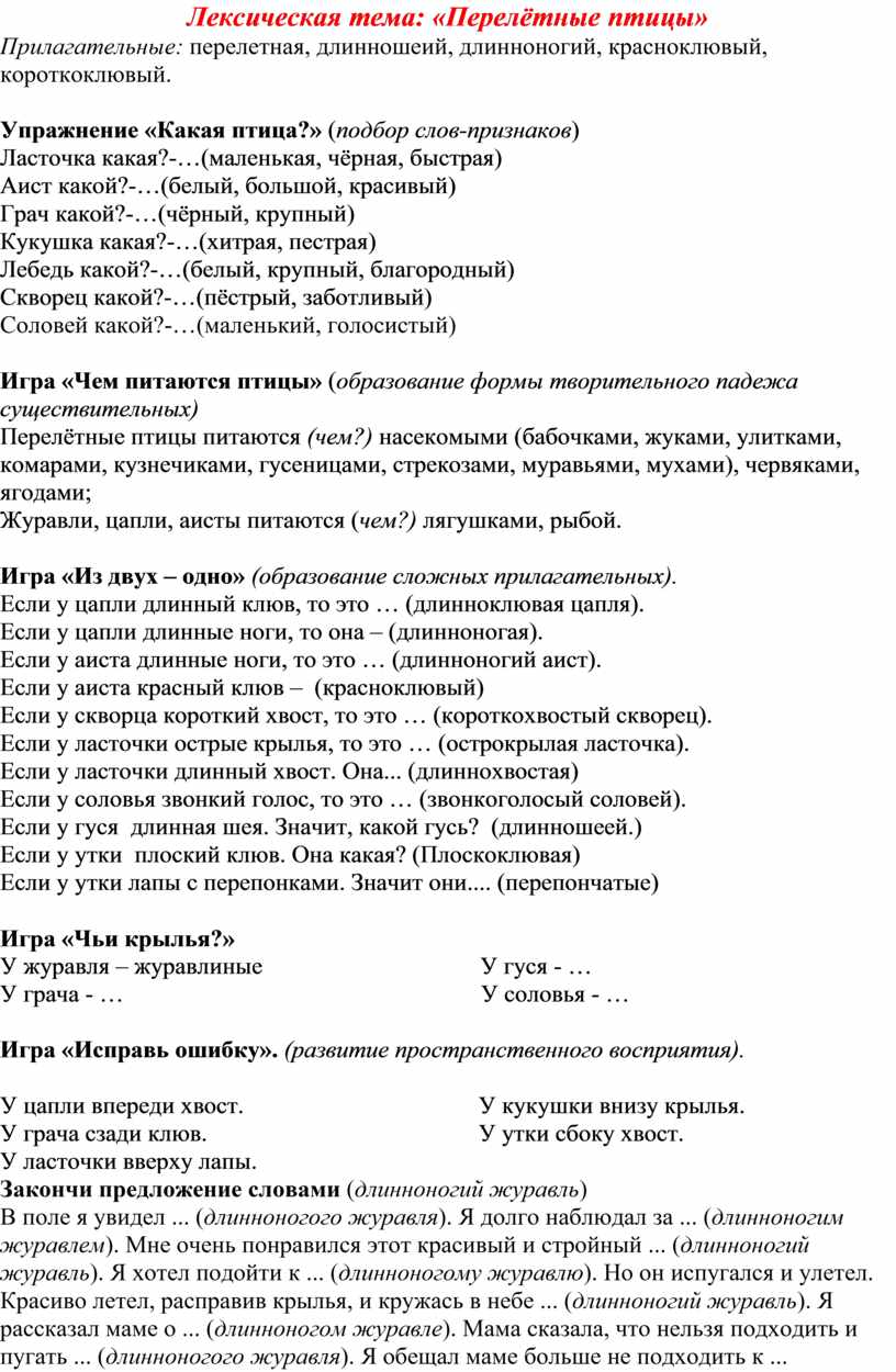 Лексическая тема 