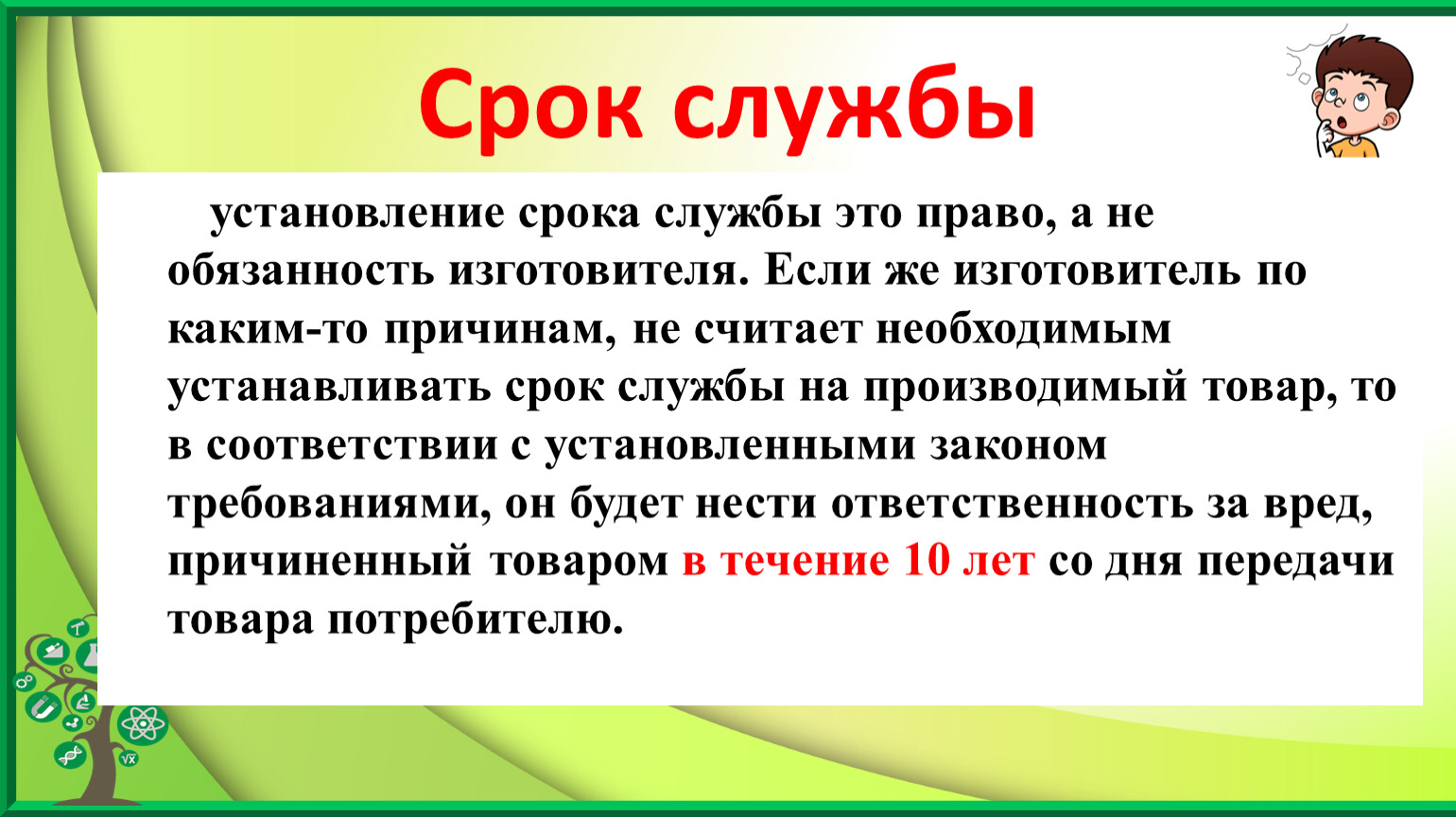 Срок установления