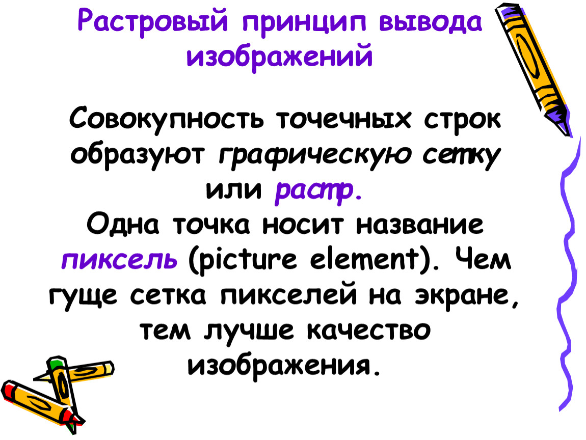 Вывод изобразить. Принципы вывода изображений. Растровый принцип. Методы вывода изображения. Вывод графических изображений.