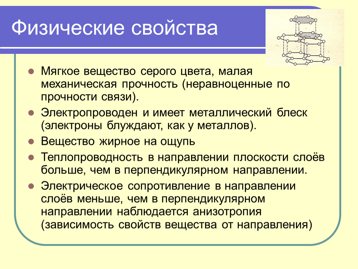 Физические свойства графита. Физические свойства графита химия. Мягкие вещества. Опишите физические свойства графита.