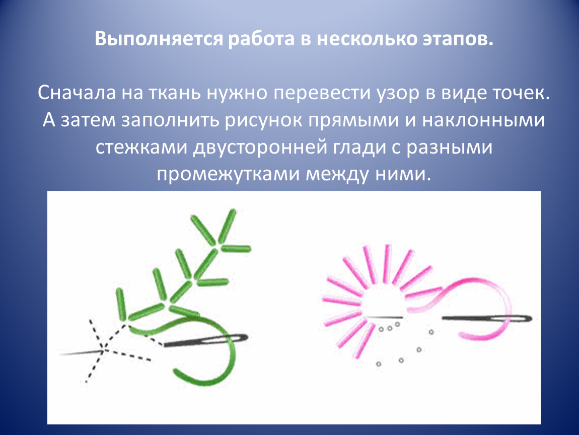 С помощью какого приема в атласной глади можно сформировать выпуклость изображения кратко