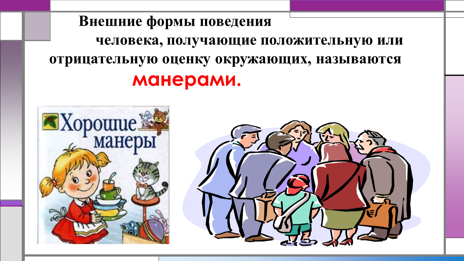 Стороны поведения человека. Внешние формы поведения человека. Оценка поведения человека. Внешние формы этикета. Нормы поведения человека.