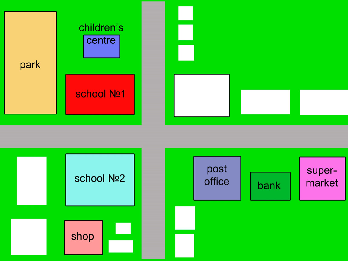 Карта школы 85. Задания на тему my neighbourhood. My neighbourhood презентация. План города на английском языке. План класса по английскому языку.