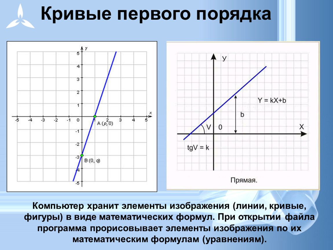 Прямая первого. Кривые первого порядка. Прямые первого порядка. Линии первого порядка. Кривые линии первого порядка.