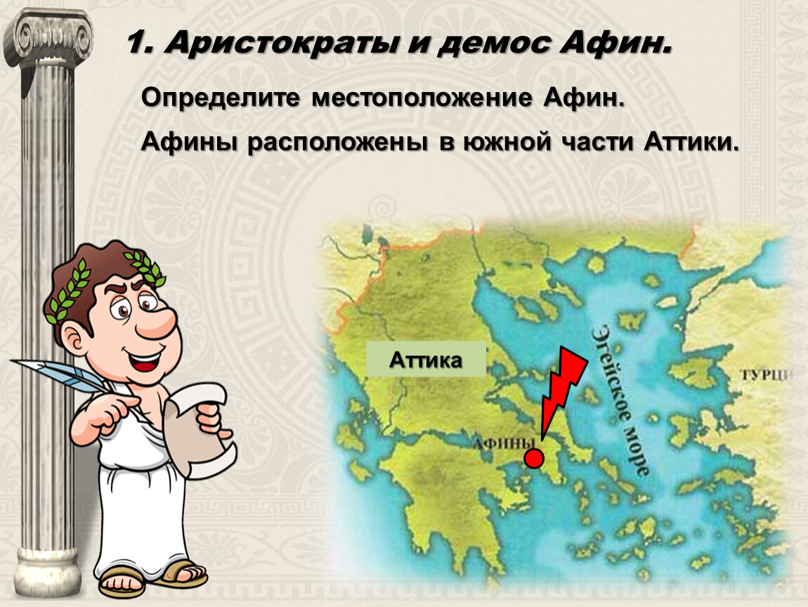 Местоположение афин