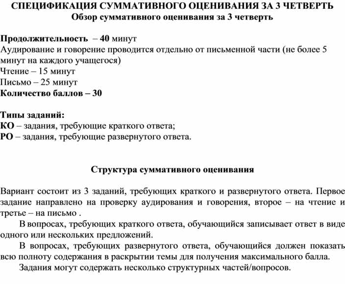 Образец заданий и схема выставления баллов задания суммативного оценивания за 4 четверть по алгебре