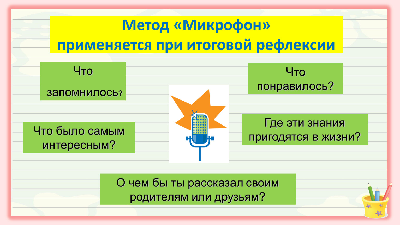 Свободный прием. Метод микрофон. Метод микрофон на уроке. Рефлексия Свободный микрофон. Прием Свободный микрофон.